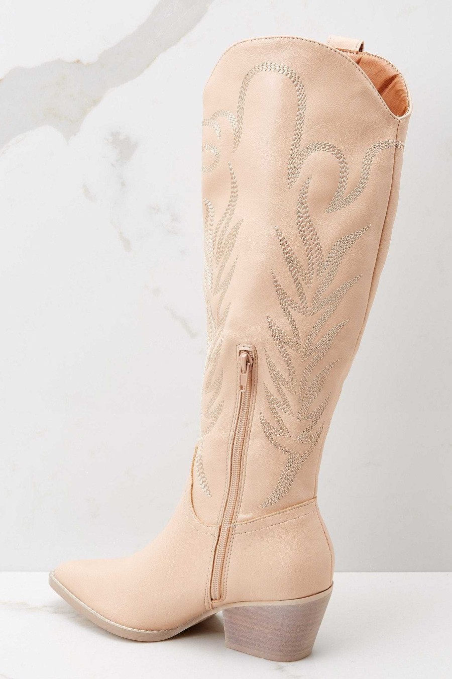 Shoes Red Dress High Heel Boots | Bring The Sass Boots Nude