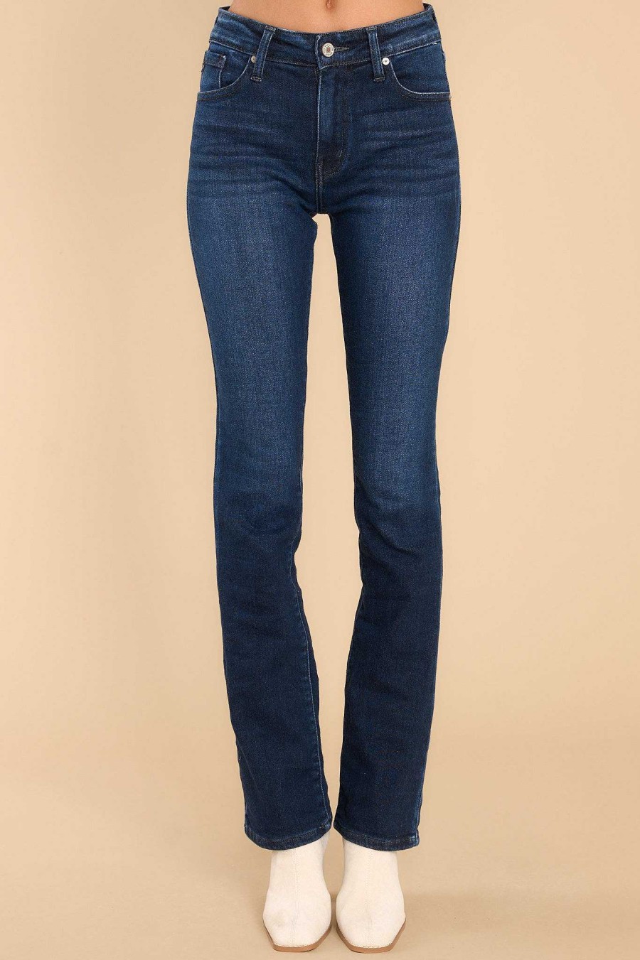 Clothing Red Dress Clean Denim | Leaving My Mark Straight Leg Jeans Dark Wash