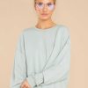 Clothing Z Supply Sweatshirts & Hoodies | Modern Weekender Aqua Stone