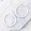 Jewelry Red Dress | Get To It Hoop Earrings Worn Silver