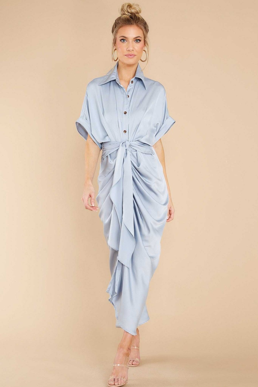 Clothing Red Dress Maxi Dresses | Brunch Date Maxi Dress Light Blue