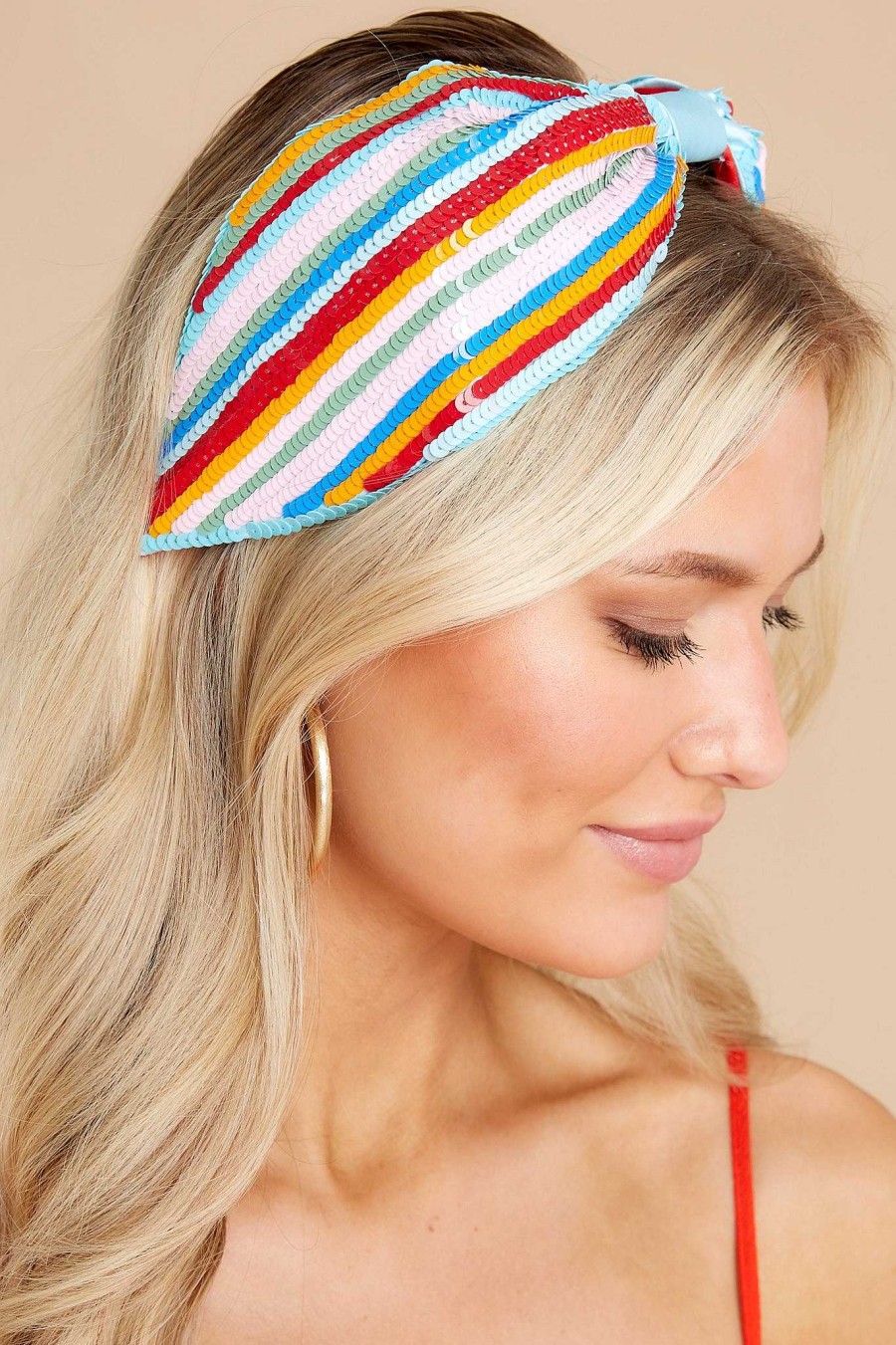 Accessories Red Dress Hair Accessories | Night At The Carnival Multi Headband Blue