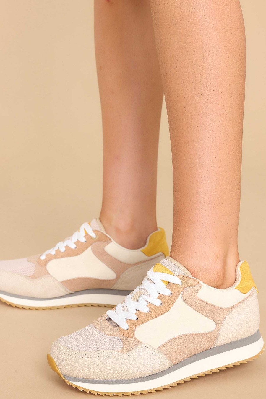 Shoes Red Dress Printed Sneakers | It'S A Necessity Sneakers Taupe