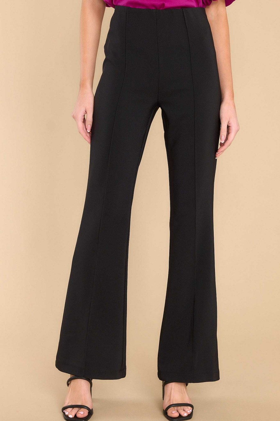 Clothing Red Dress Pants | Down On Broadway Pants Black