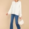 Clothing Red Dress Casual Tops | Infinite Comfort Top Ivory