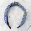 Accessories Red Dress Hair Accessories | Blissful Nights Headband Slate Blue