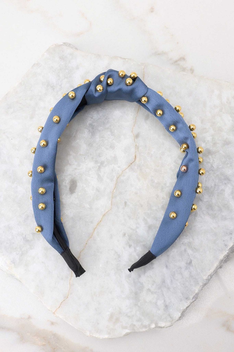 Accessories Red Dress Hair Accessories | Blissful Nights Headband Slate Blue