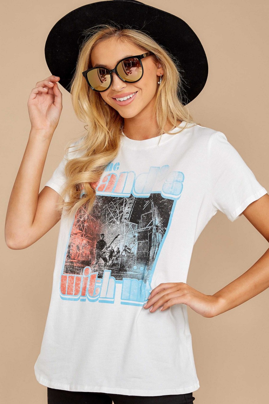 Clothing Tres Bien Graphic Tees | The Band'S With Me Tee White
