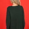 Clothing Red Dress Casual Tops | Listen Carefully Sweater Hunter Green