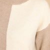 Clothing Red Dress Casual Tops | You Wouldn'T Get It Ivory Two Toned Sweater Taupe